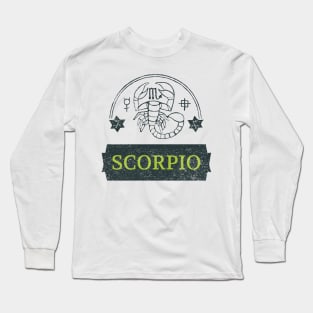 Scorpio Zodiac Sign Long Sleeve T-Shirt